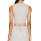 525 America - Stevie Cropped Lurex Tie Tank