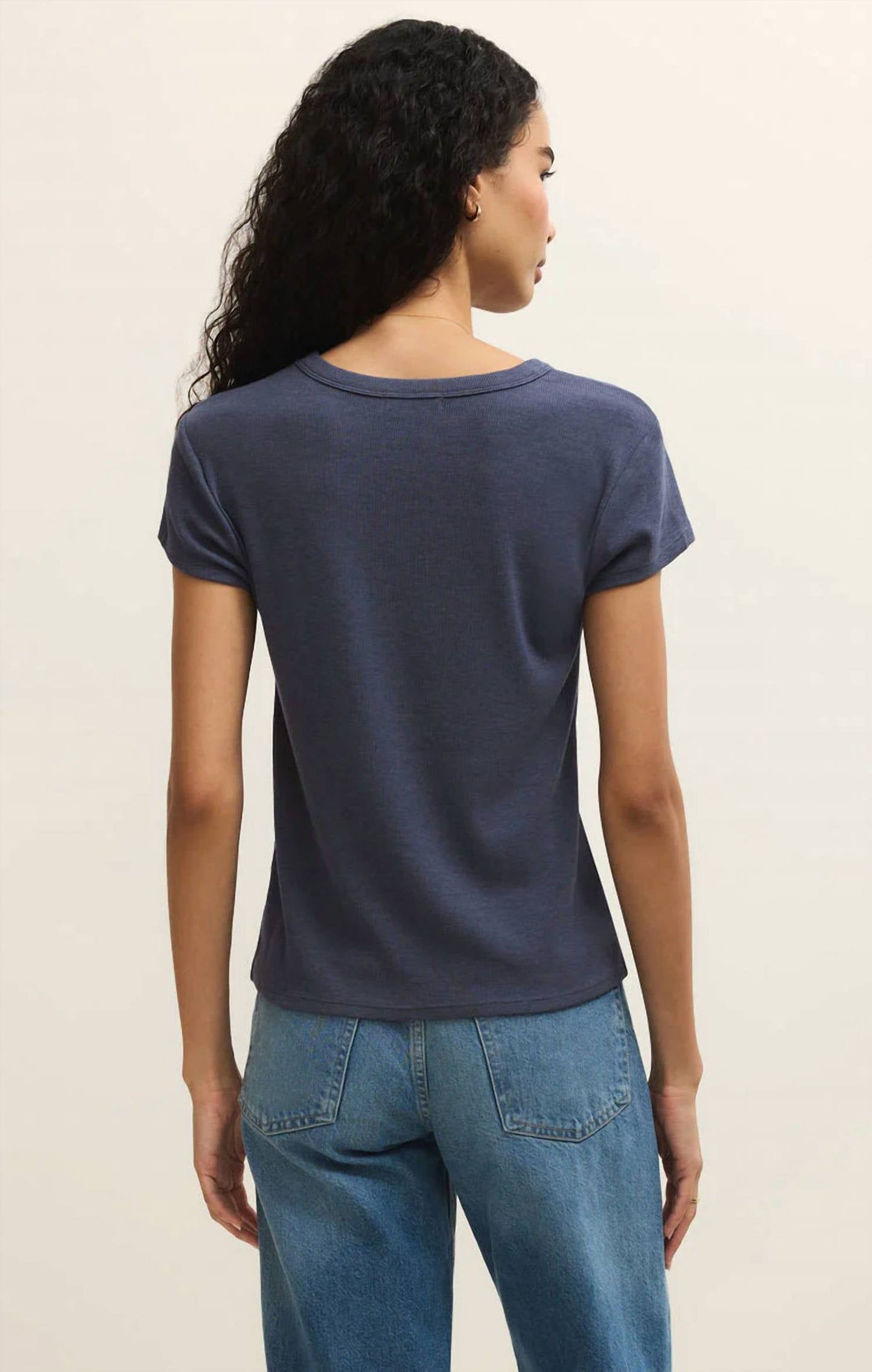 Z Supply - Renae Rib Short Sleeve Top