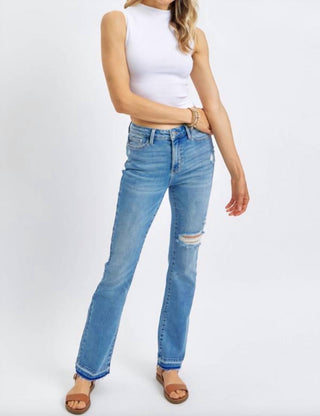 Judy Blue - Calça Jeans Bootcut de Cintura Média