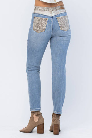 Judy Blue - Calça Jeans Slim Fit de Cintura Alta