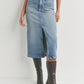Just Black Denim - Goldie Utility Pocket Midi Skirt