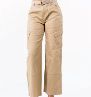 American Bazi - Women's High Waist Wide Leg Carpenter Pants - Plus