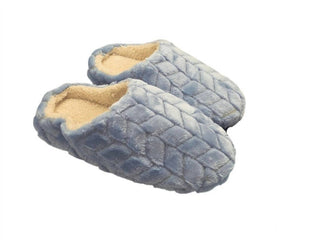 Isotoner - Pantufas femininas com capuz e pele Chevron