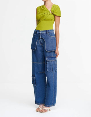 Acler - Vineyhill Asymmetrical Jersey Top