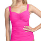 Profile By Gottex - D-Cup Scoop Neck Shirred Tankini Top