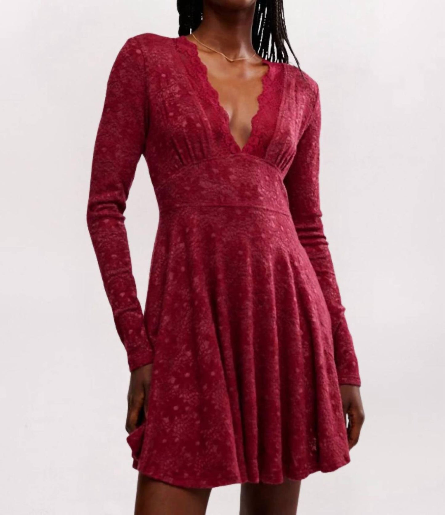 Free People - All Yours Lace Mini Dress
