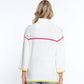Multiples - 3/4 Sleeve Drop Shoulder Collared Sweater