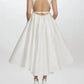 Amsale - Taffeta Boat Neck Open Back Wedding Dress