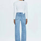 Pistola - Lexi Mid Rise Bowed Straight Jean