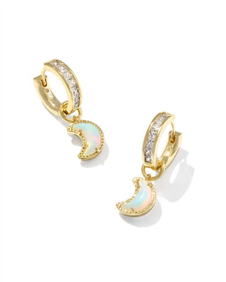 Kendra Scott - Women's Moon Huggie Earrings