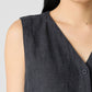 Eileen Fisher - Washed Organic Linen Délavé Vest