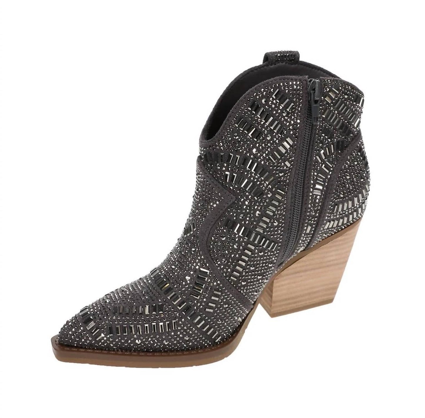 Very G - Women's One Day Zip Side Bling Short Boot