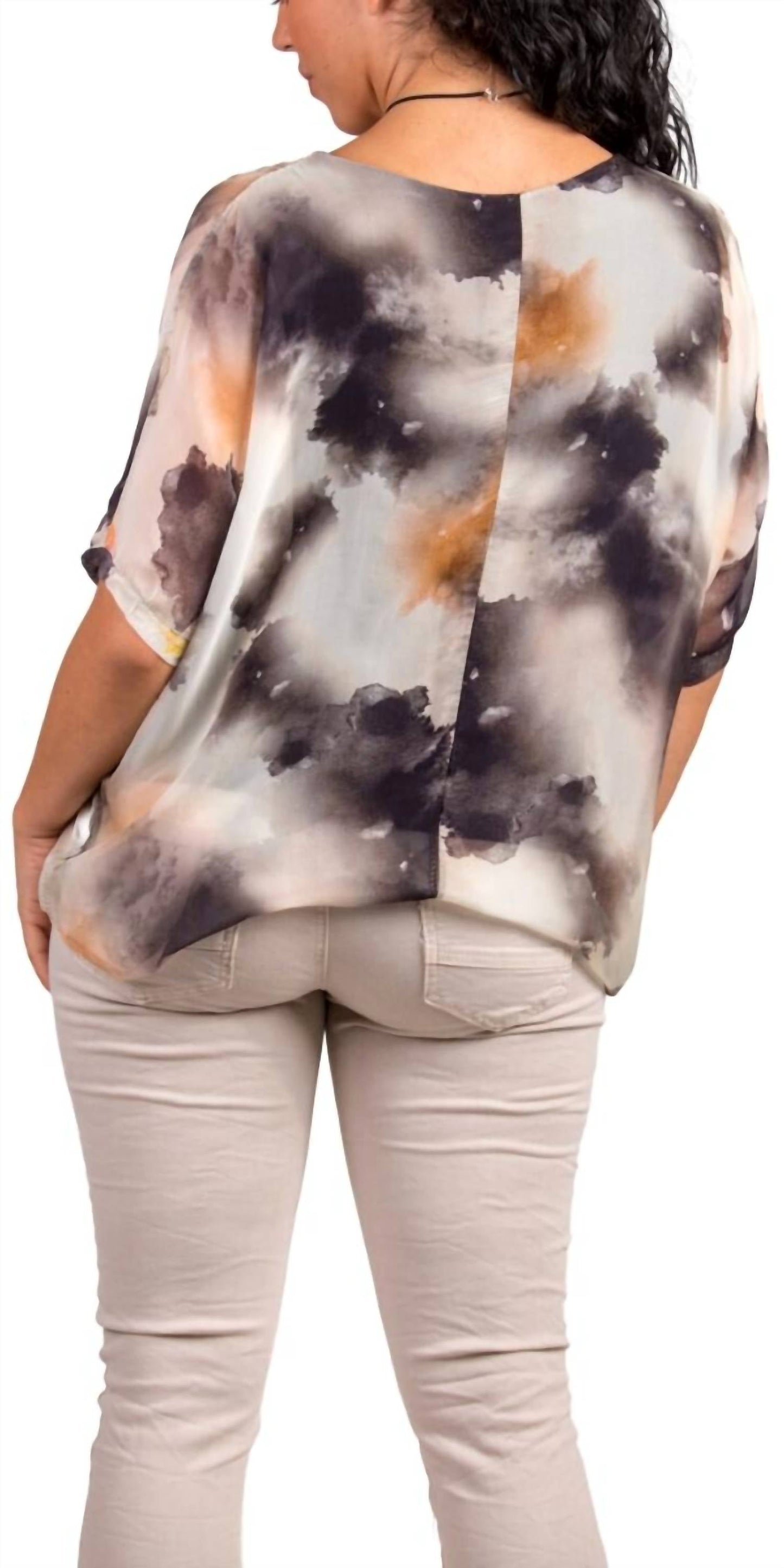 Gigi Moda - Carmelina Watercolor Silk Kaftan