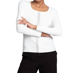 Alison Sheri - Scoop Neck Ribbed Sweater