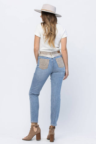 Judy Blue - Calça Jeans Slim Fit de Cintura Alta