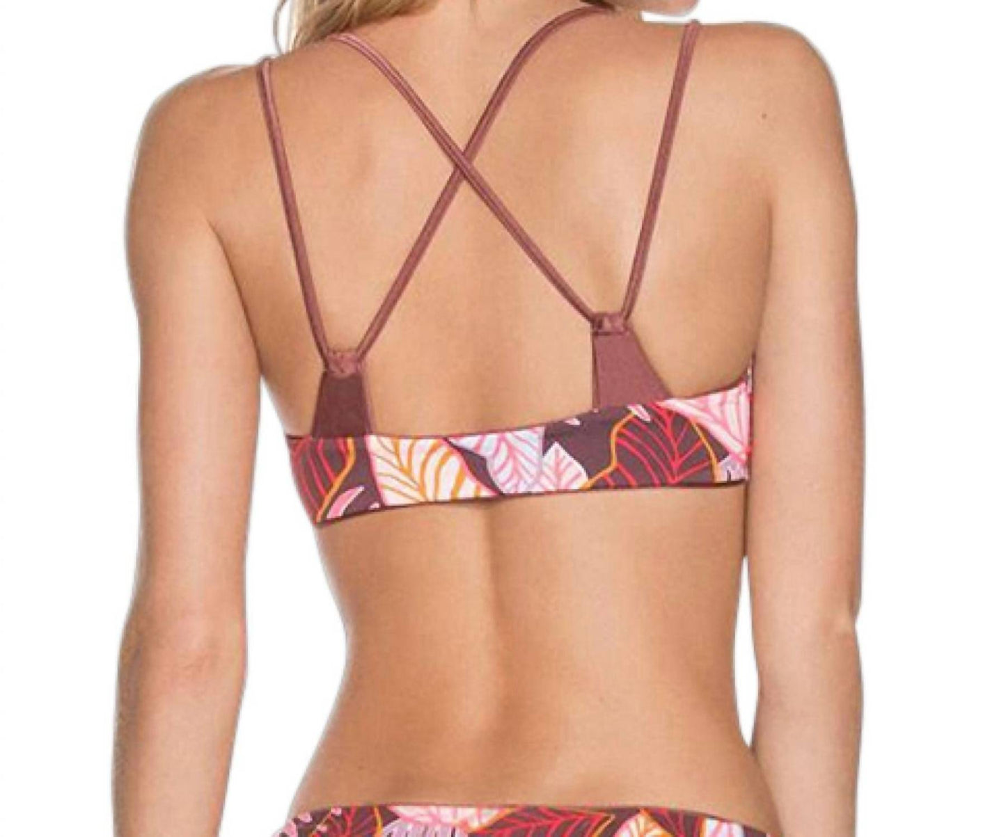 Maaji - Shimmering Reversible Porto Bralette Strappy Back Bikini Top