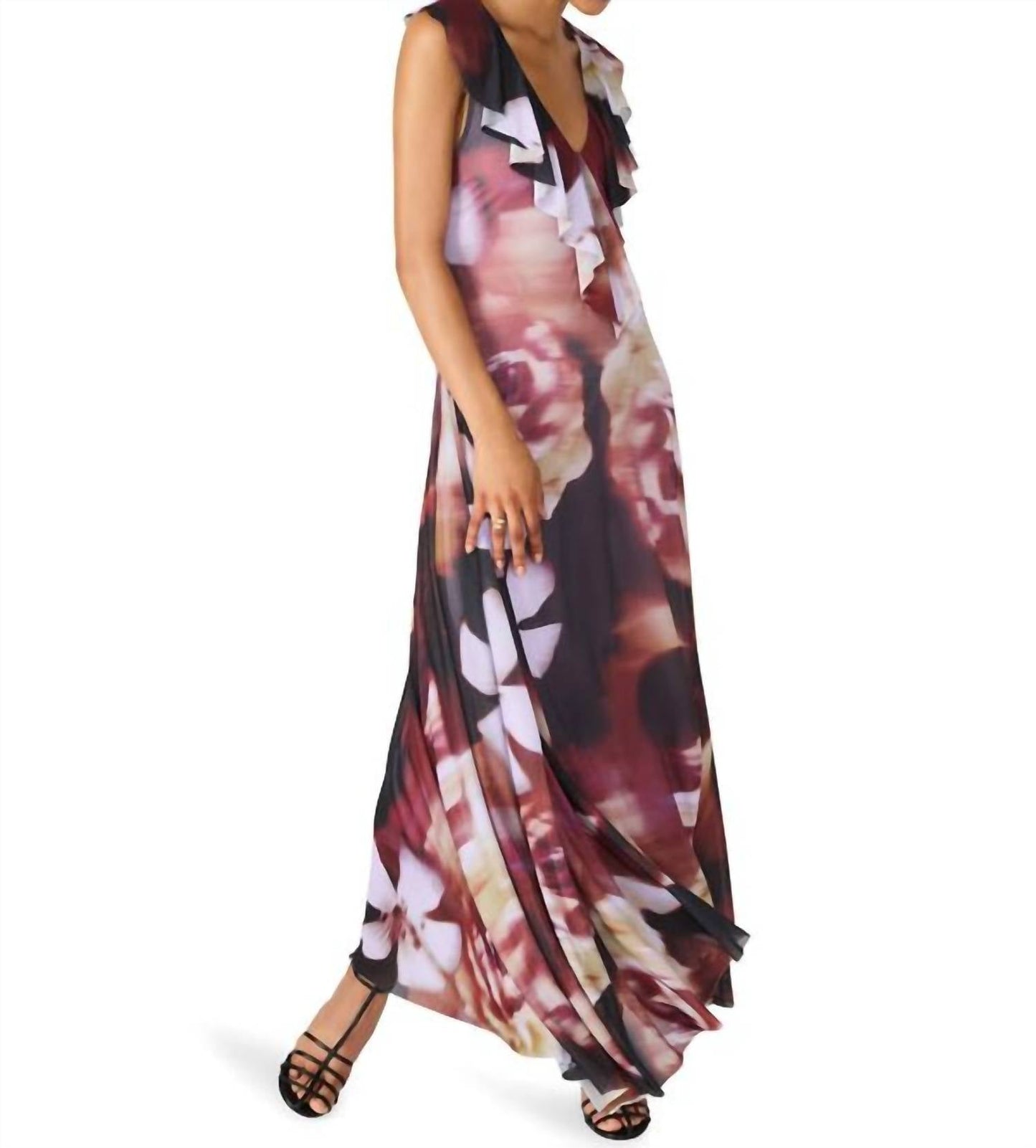 Steve Madden - Kora Printed Mesh Maxi Dress