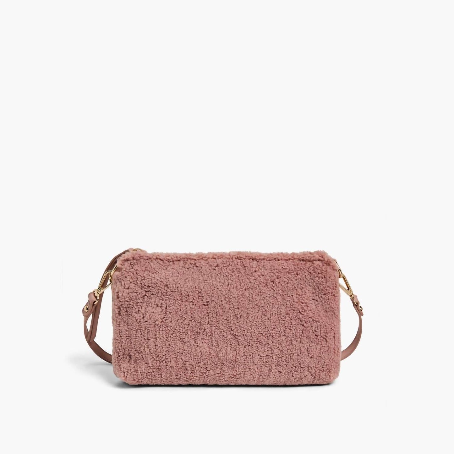 Like Dreams - Women's Demi Faux Fur Sherpa Envelope Shoulder Bag