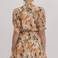 Entro - Leaf Print Dress