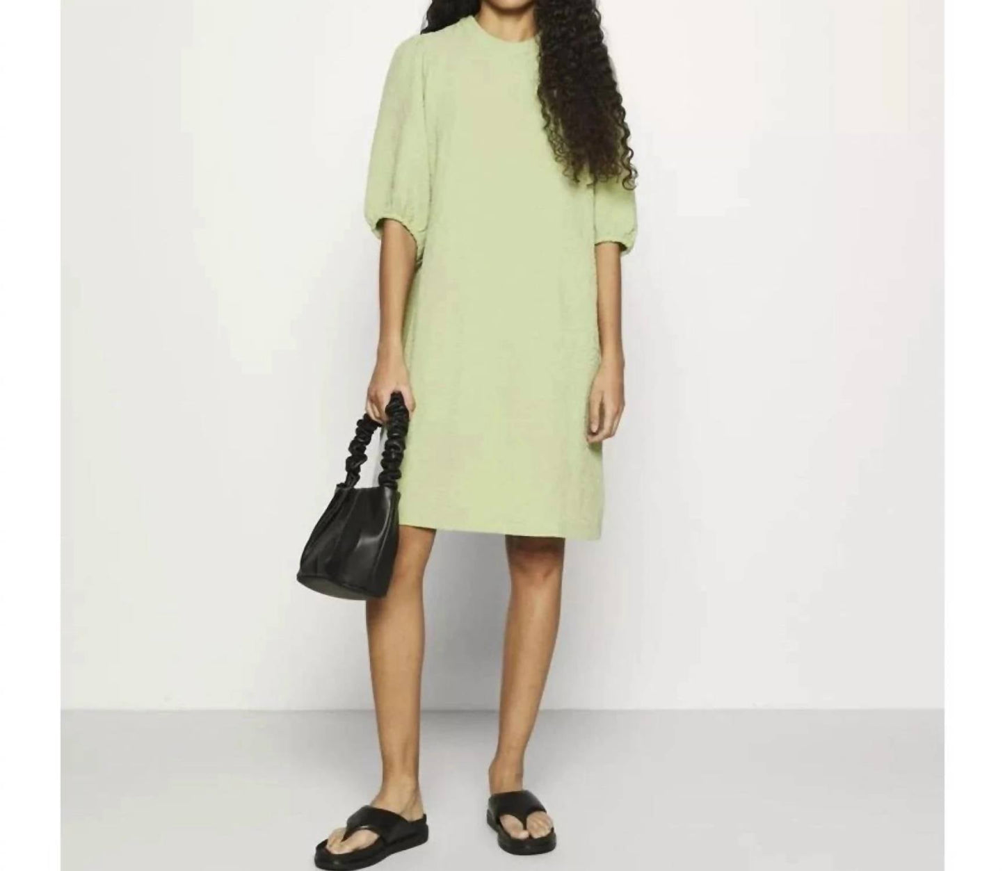 Samsoe - Junis Crinkle Crewneck Shift Dress