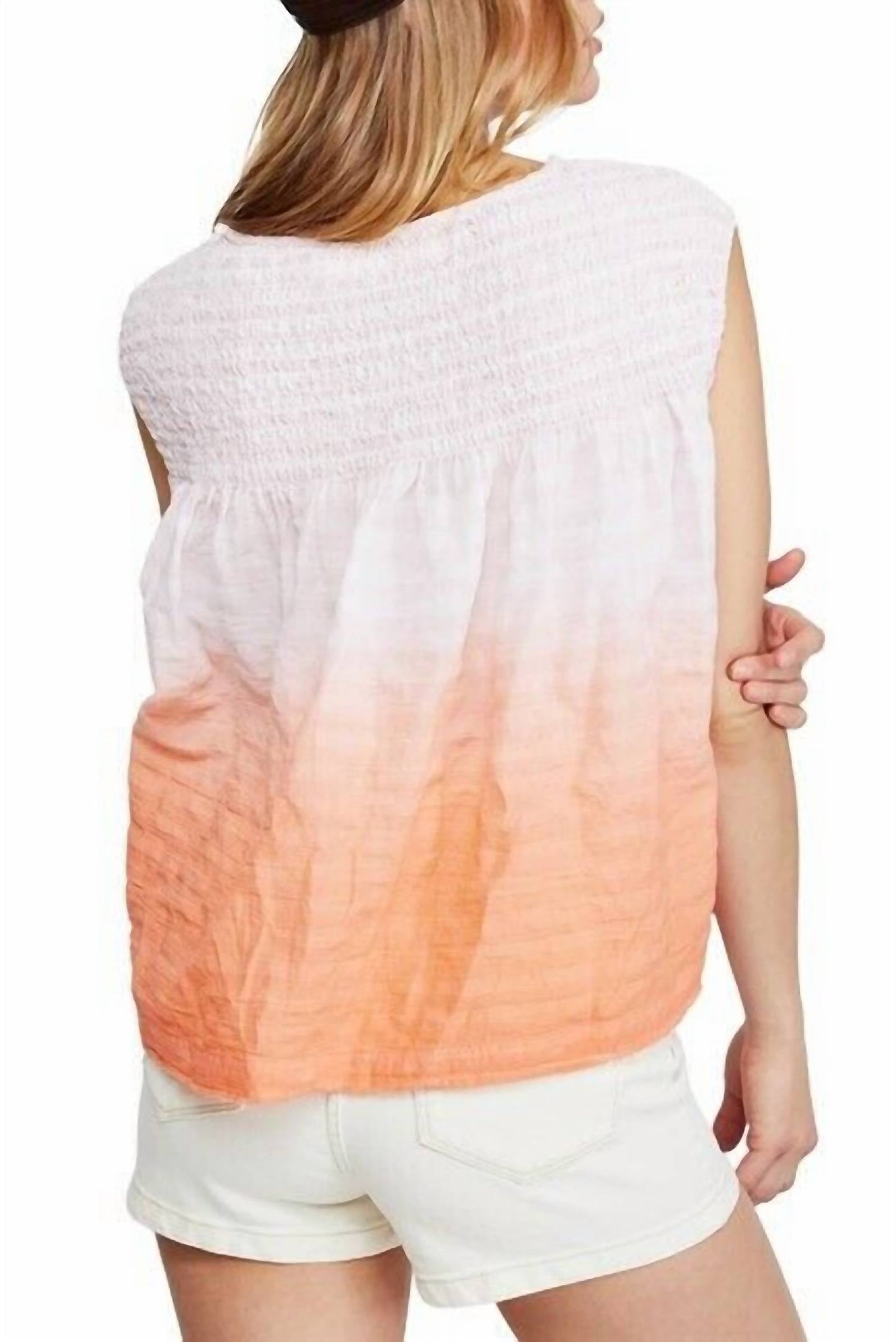 Free People - Little Bit of Something Blend Button Front Blouse