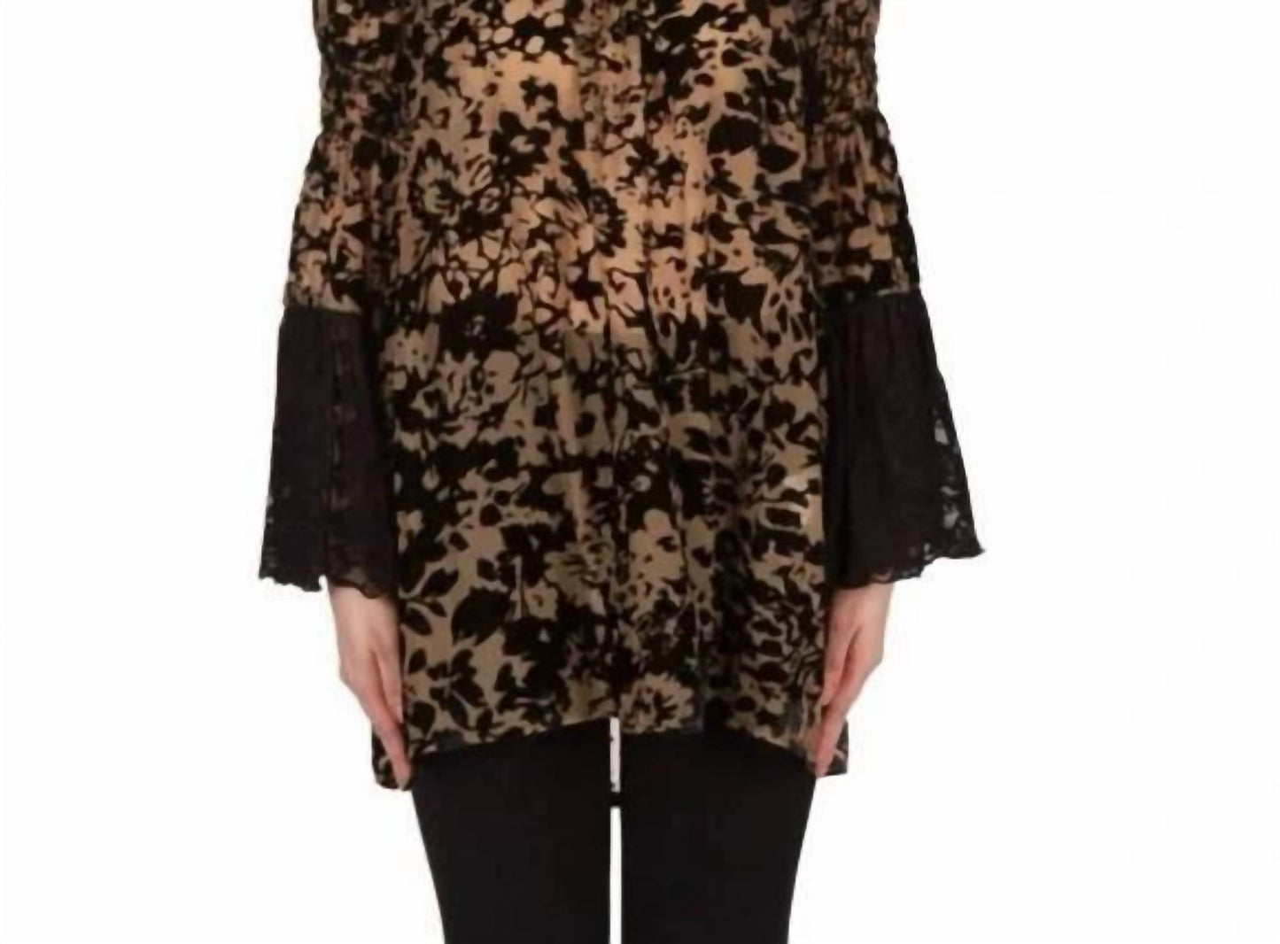 Joseph Ribkoff - Lace Bell Sleeve Tunic