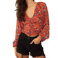 Free People - New Final Rose V-neck Blouse