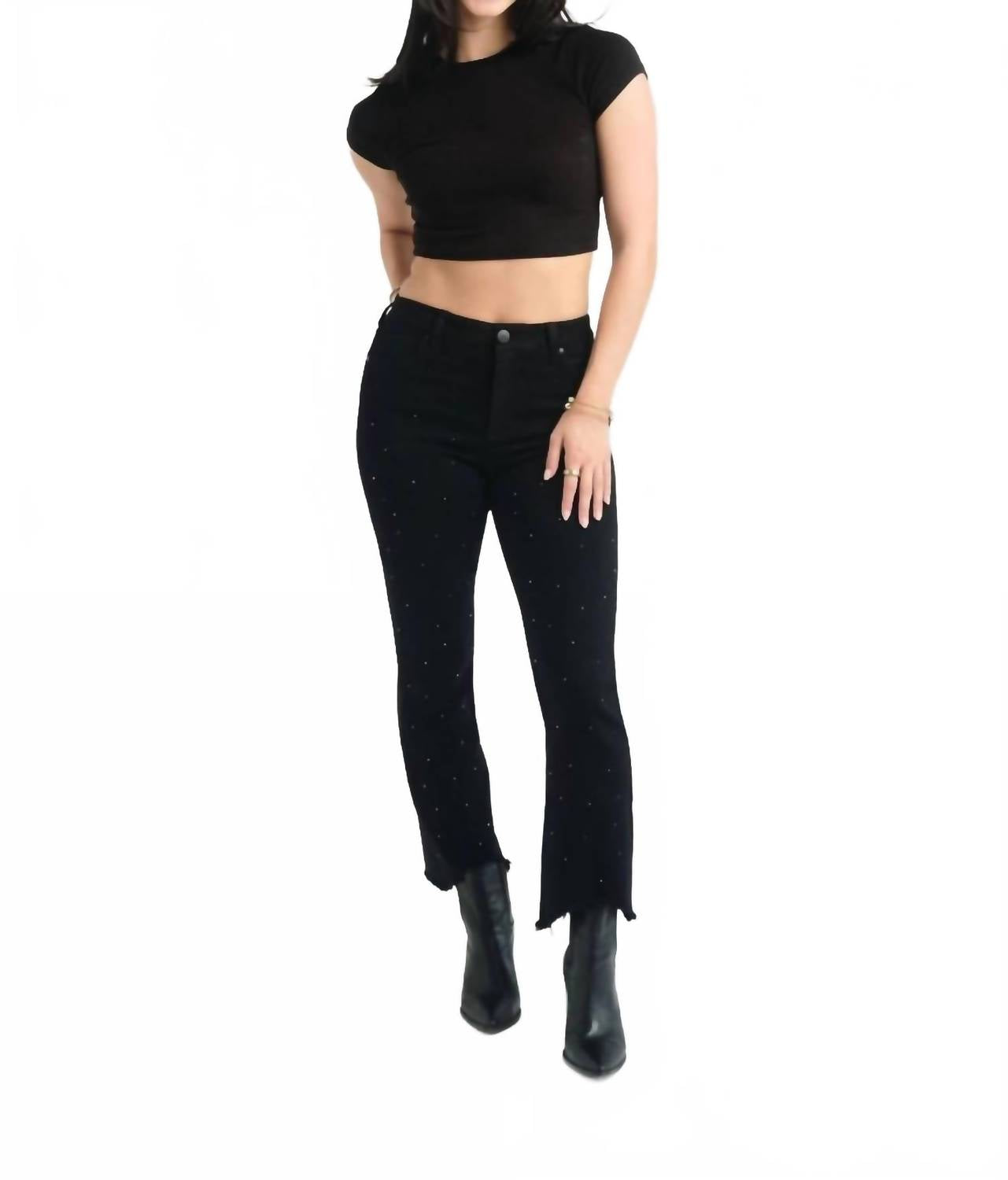 1822 Denim - Demi Bootcut Jean With Crystals
