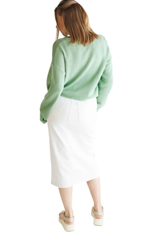 Santuário - Saia Midi Jeans