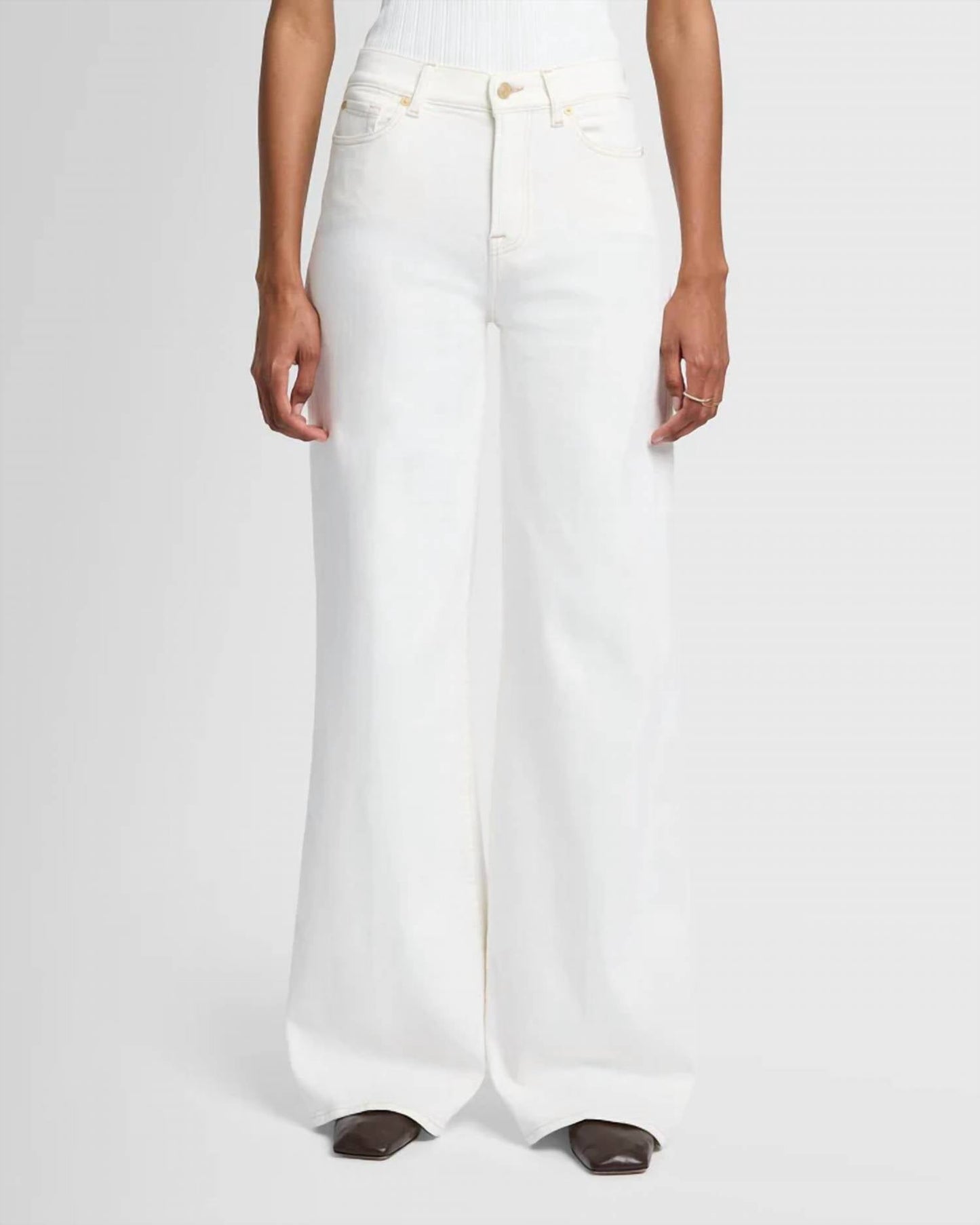 7 For All Mankind - Lotta High Waist Wide Leg Jeans