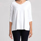 Sympli - Revelry With Rushed Sleeve Top