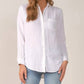 Elan - St. Barths Breezy Long Sleeve Button Down Top