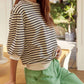 Jodifl - Lucky Stripes Bubble Sleeve Top