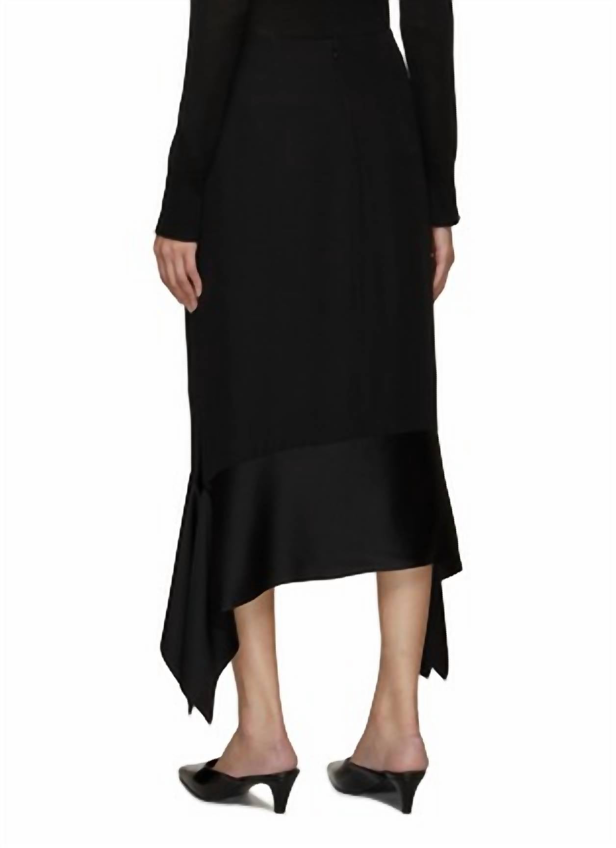 Toteme - Satin Sash Crepe Skirt