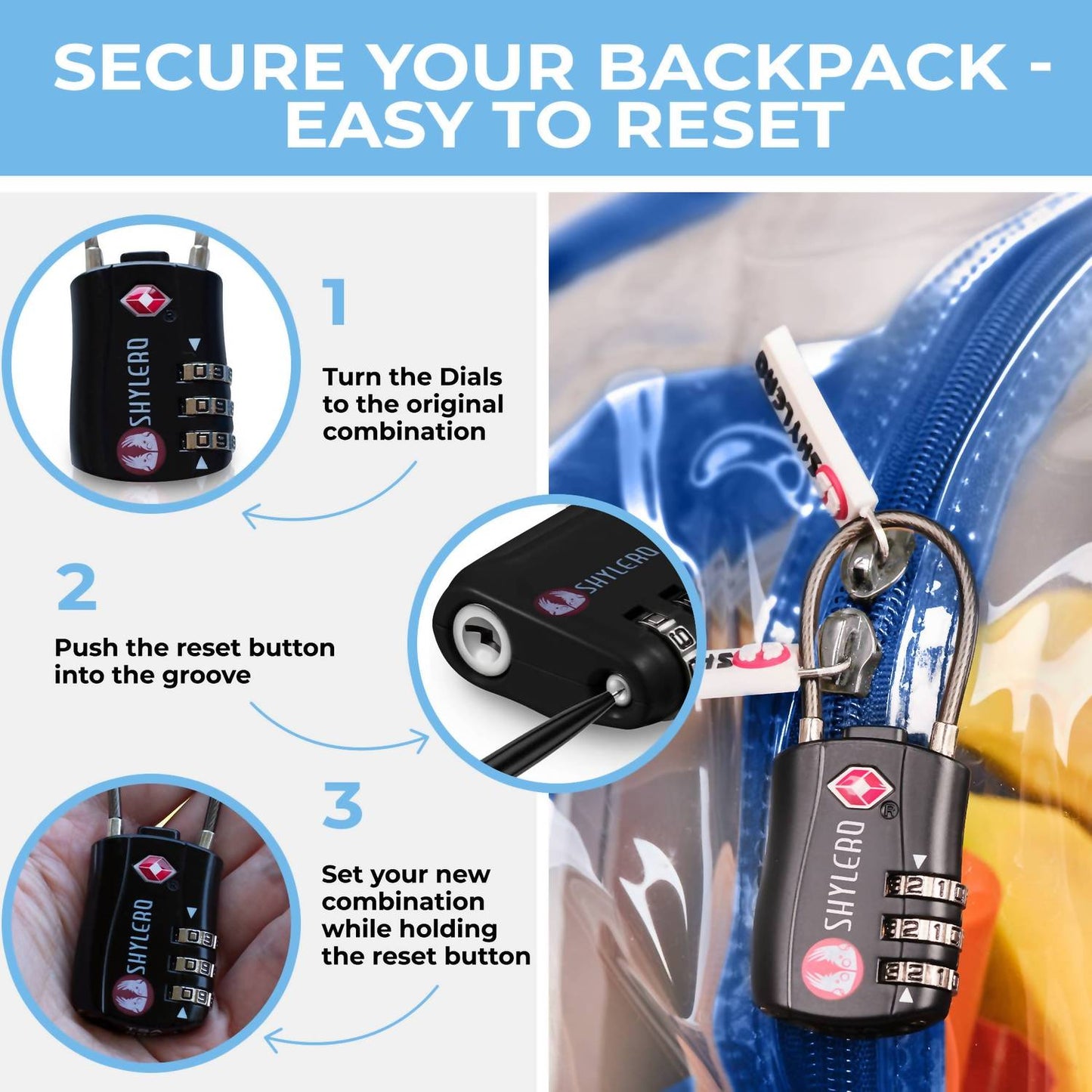Shylero - Women's Clear Backpack