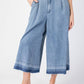Ee:Some - Way To Wear Wide Leg Capri Pant