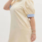 Entro - Solid Short Sleeve Pullover Polo Mini Dress