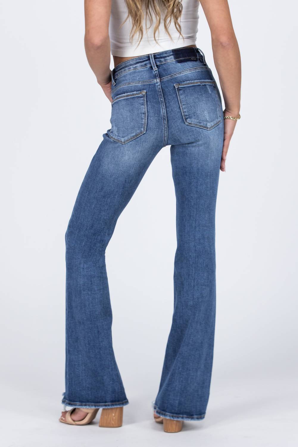 Risen - Must Have You High-Rise Tummy Control Flare Denim Jeans