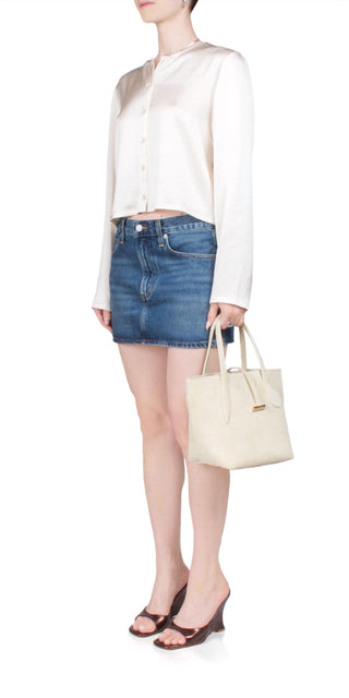 Agolde - Mini Saia Jeans Alek