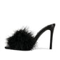 Steve Madden - Women's Spin Leather Hi Feather Heels