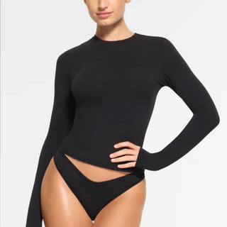 Skims - Camiseta de manga comprida em jersey de algodão