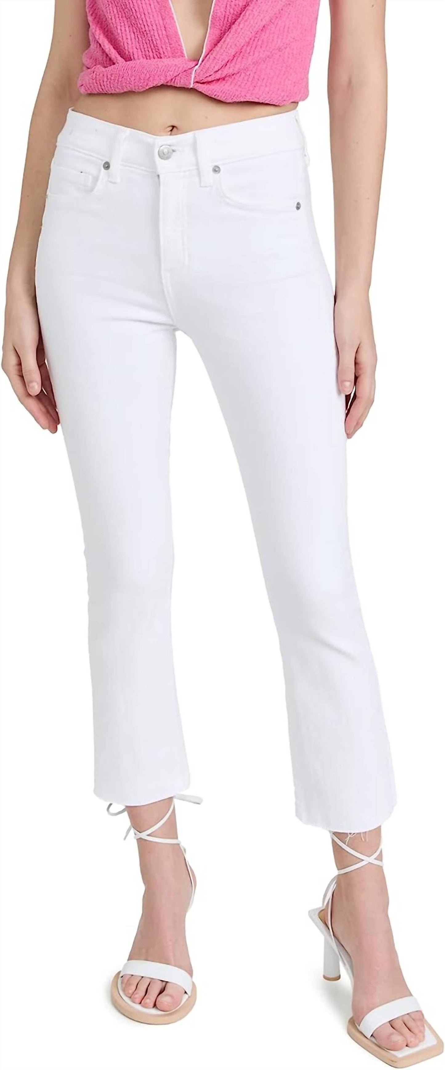 Veronica Beard - Carly Kick Flare Raw Hem Jeans