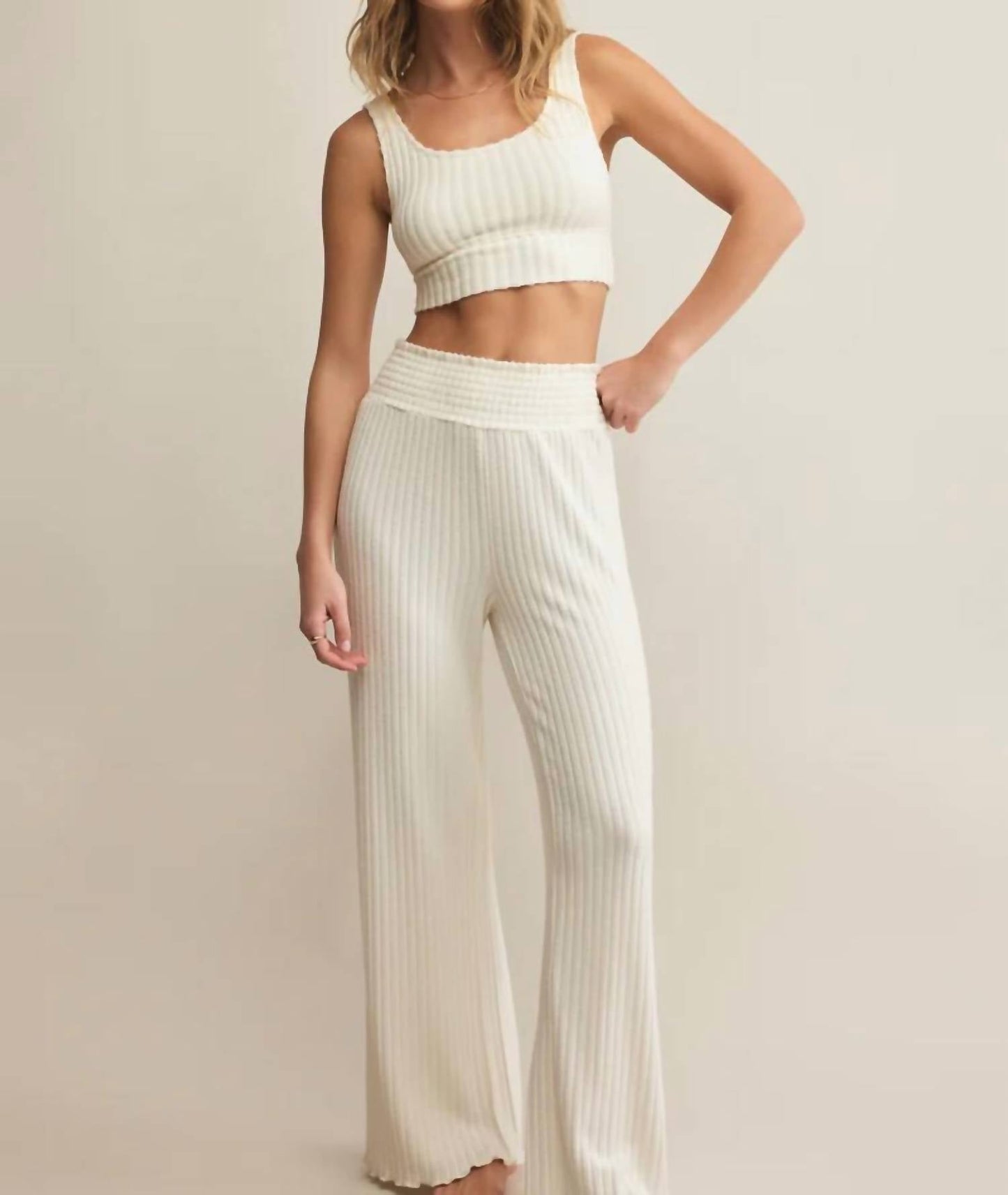 Z Supply - Dawn Smocked Rib Pant