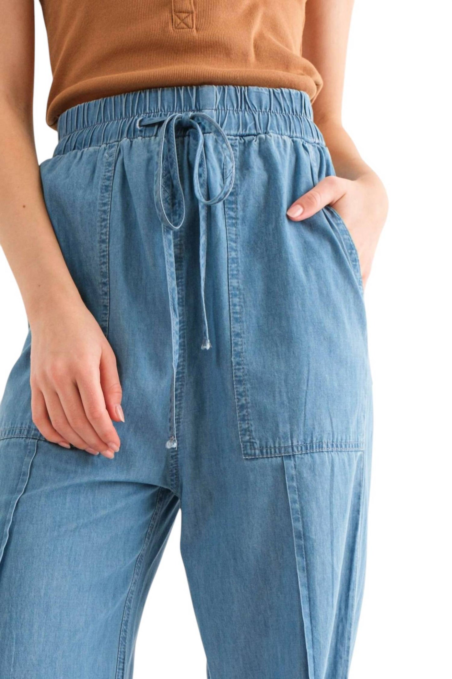 And The Why - Feeling Alive Chambray Pants