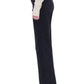 Bayeas - Seamed High Waist Wide Leg Jeans