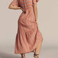 Sundry - Gauze Stripe V-neck Dress