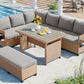 Tomax 5-Piece Outdoor Patio Rattan Sofa Set