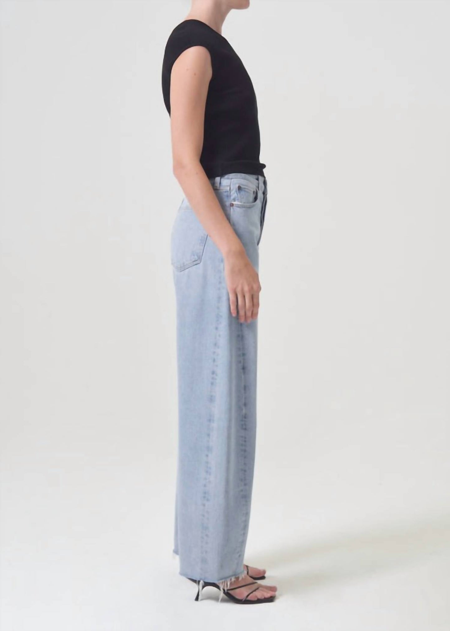Agolde - Luna High Rise Pieced Taper Jeans
