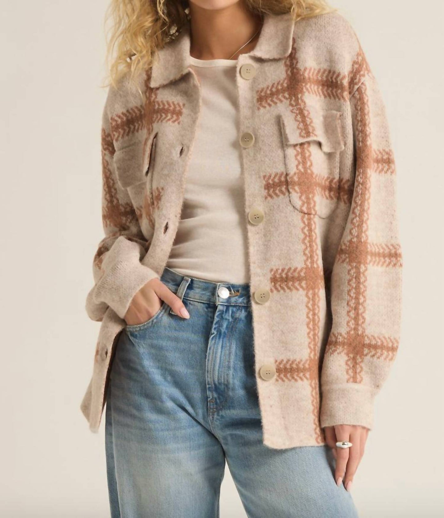 Z Supply - Tyler Plaid Sweater Jacket
