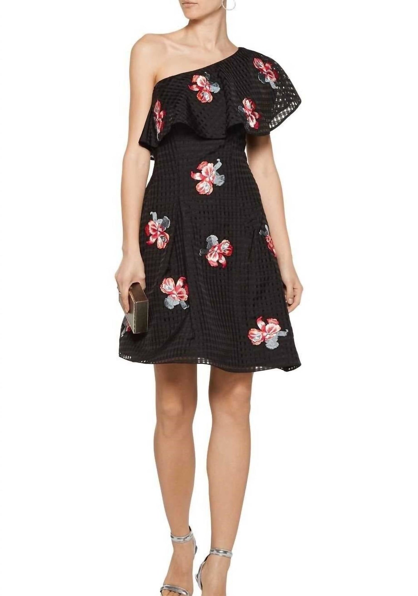 Sachin & Babi - Anita Embroidery One Shoulder Dress